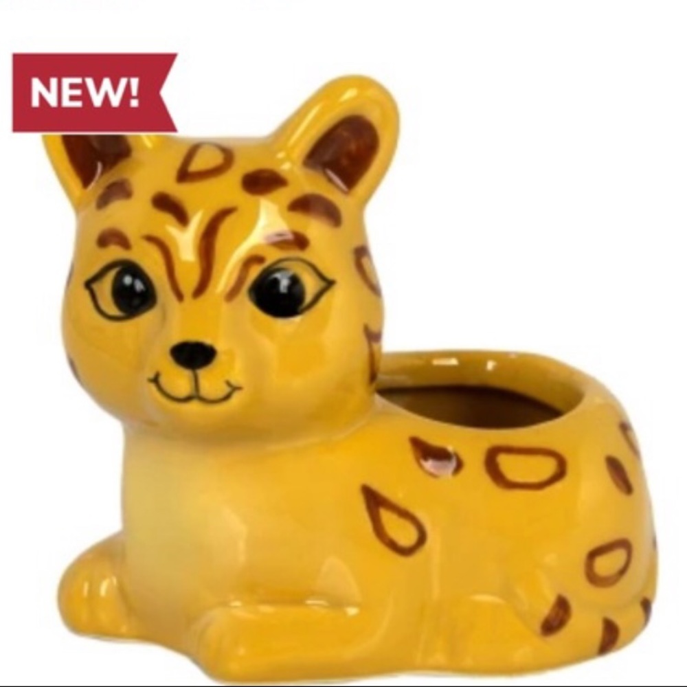 🎯Mini Ceramic Jaguar 🐆 Planter